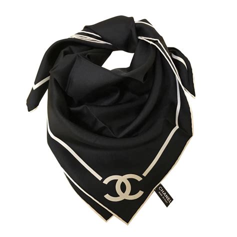 black chanel scarf|Scarves .